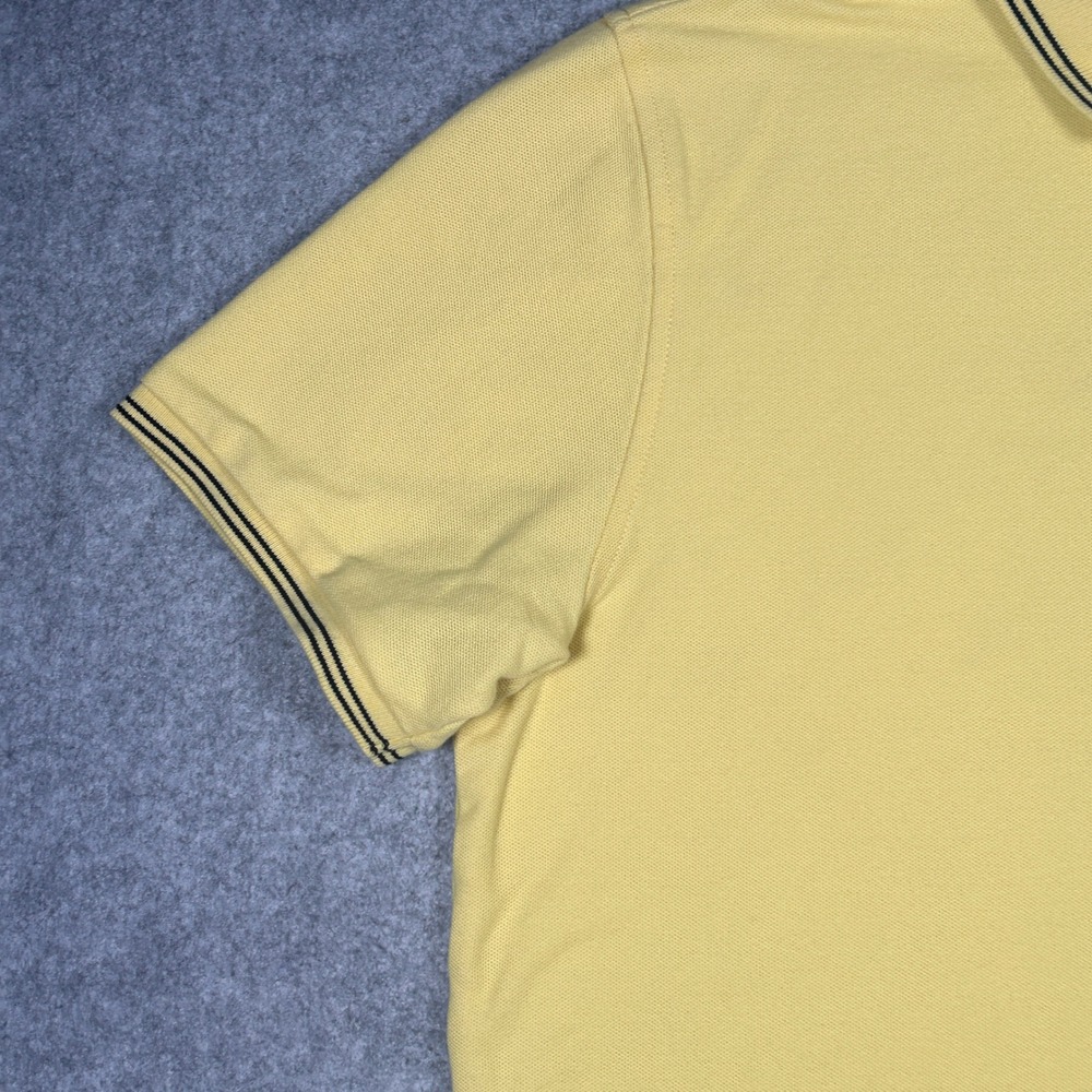 Psycho Bunny Polo Shirt Men Size 5 medium Yellow Pima Cotton Short Sleeve Preppy - Picture 8 of 16